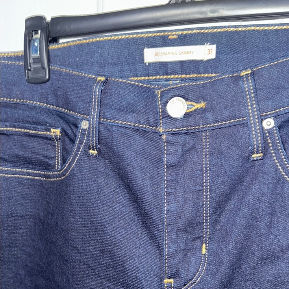 Dark Levi Blue Denim Jeans. Never been worn. No tags. - Picture 2 of 9